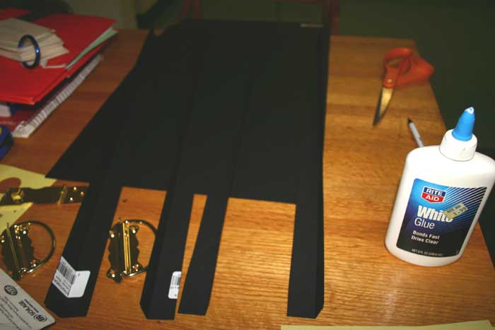 Black Paper Strips