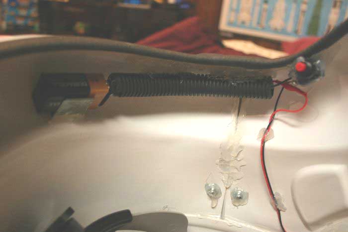 Lower Fan Battery and Switch